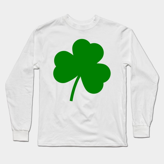 St. Patrick's Day green Irish clover  leaf Long Sleeve T-Shirt by TeeRock